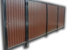 Калитка и Ворота распашные (в раме) с установкой