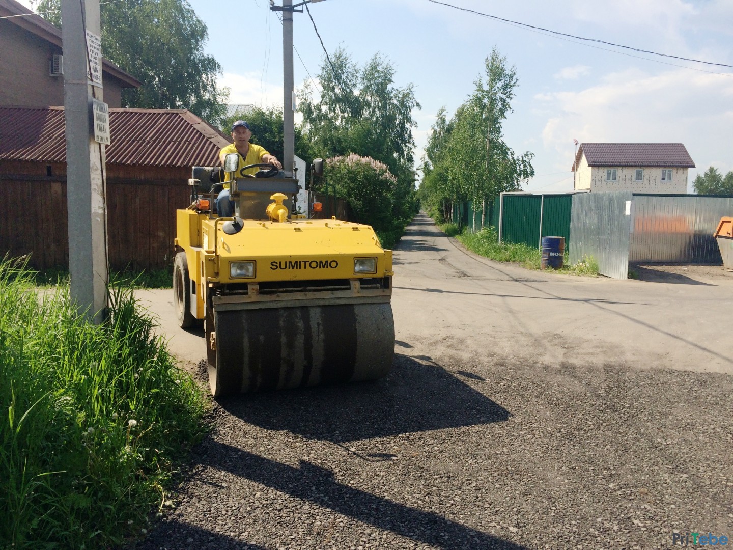 Строительство дороги в садовом товариществе