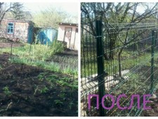 Забор из сетки 3D