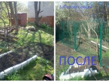 Монтаж заборов из 3D сетки