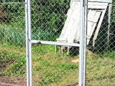 Установка калиток из сетки