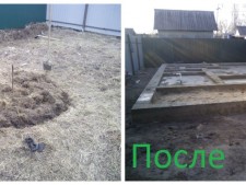 Заливка фундамента ленточного