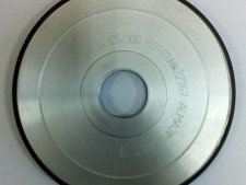 Круги алмазные шлифовальные плоские с полукругло-выпуклым профилем формы 14FF1