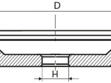 Круги алмазные шлифовальные конические формы 12V5-45, 12V5-20 