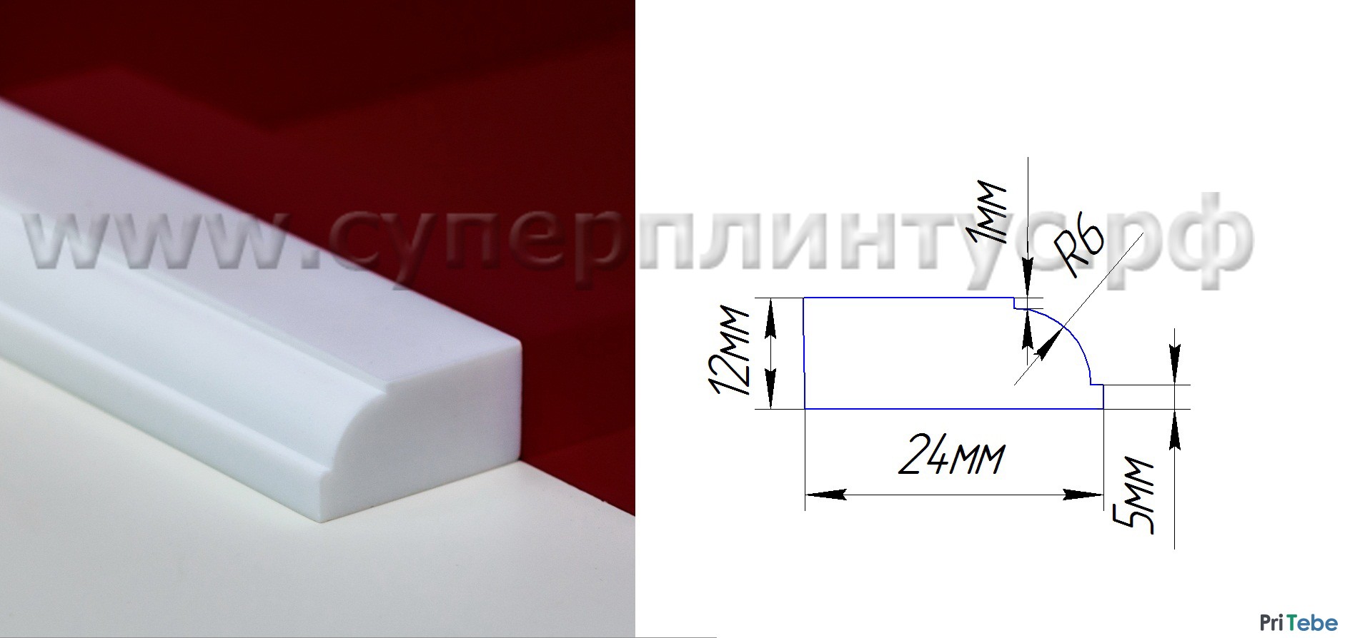 акриловый плинтус для ванны