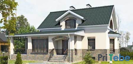 Дом из кирпича 7 х 12, 5 м.