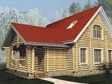 Бревенчатый дом 7 на 10 м: планировка.