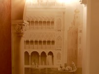 Монохромная роспись Венеция, художественная роспись в интерьере