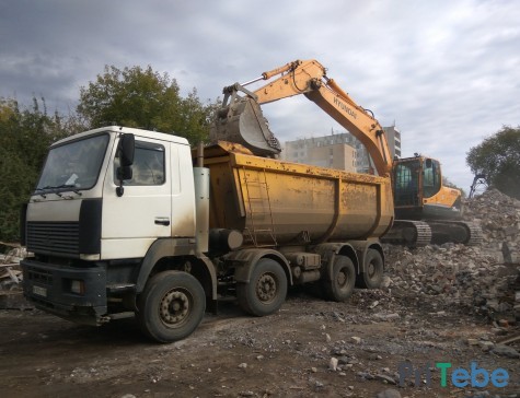 Вывоз строительного мусора самосвалом в г. Коломне