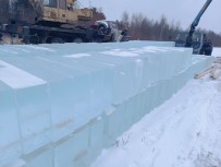 Лед,блоки льда для скульптур, лед строительный