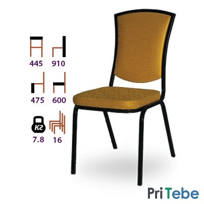 Стулья на металлокаркасе для кафе, столовой, дома.