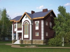 Дом из кирпича 10, 5 х 12, 5. Площадью: 236, 2 м2