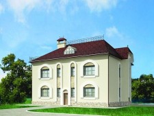 План двухэтажного дома 11x14 м из кирпича.Площадью: 280,5 м2