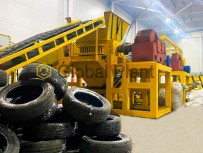 Измельчитель для автомобильных шин Global Recycler 3000